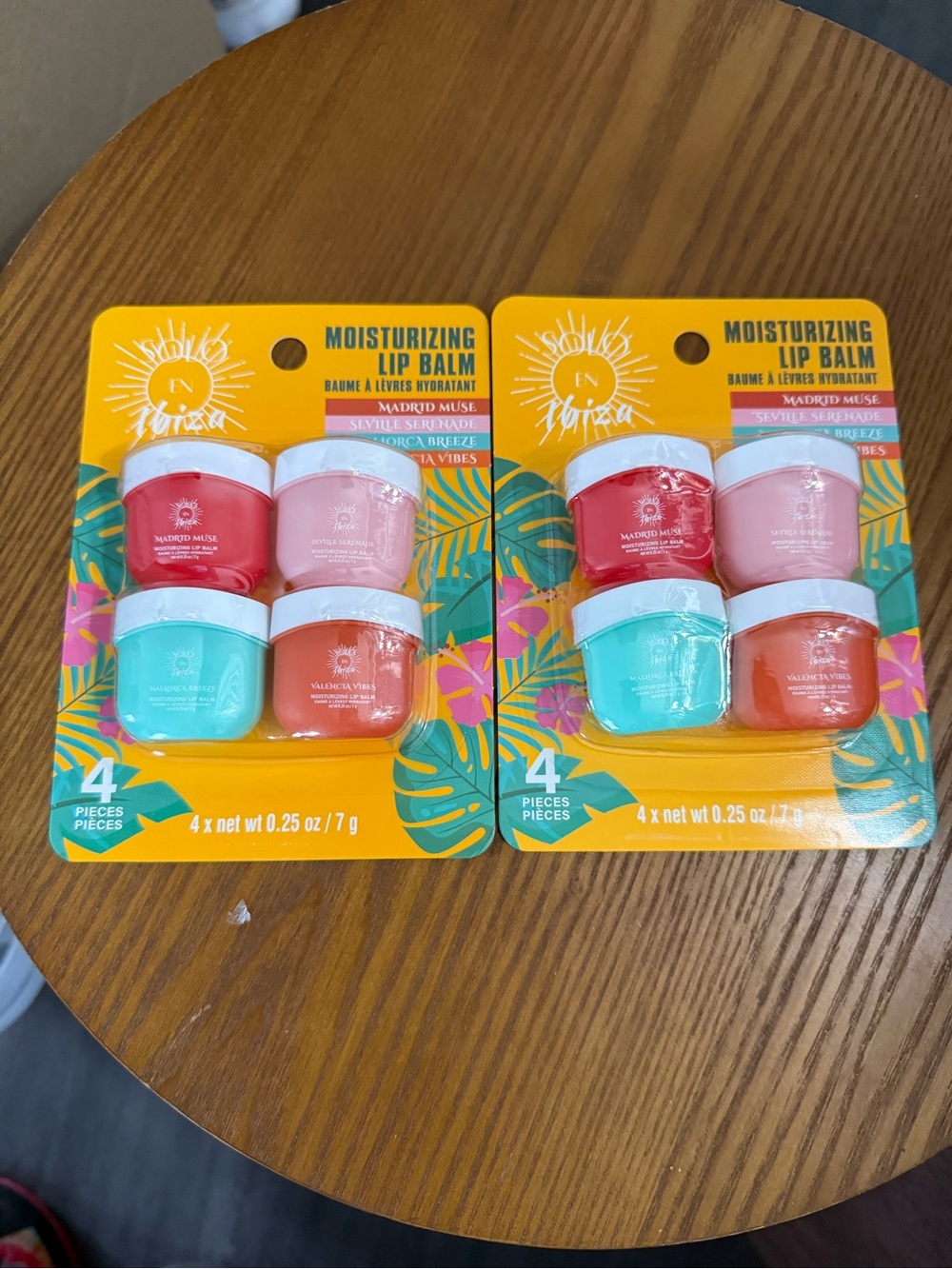 adidas Moisturizing Lip Balm Set - Coral, Pink, Teal, Orange